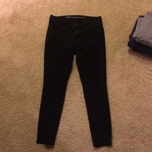 Old Navy Black Ripped Jeans